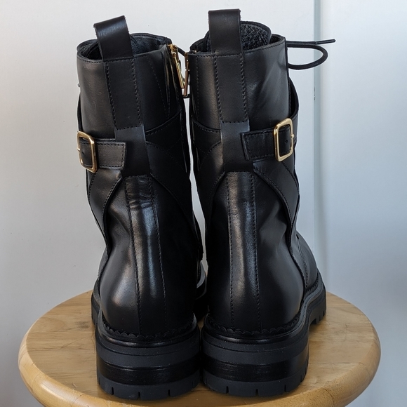 Bukela Maddy Black Women's Combat Boots - Picture 4 of 12